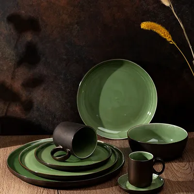 Чашка чайная «Сейдж» фарфор 170мл зелен.,бронз., изображение 9