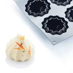 Форма для выпечки «Коко» [6 ячеек] силикон ,L=29,7,B=17,6см черный, изображение 3