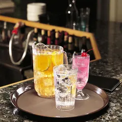 Поднос «Политрид» прорезиненный круглый полипроп. D=28см коричнев., изображение 3