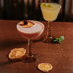 Шампанское-блюдце «Тики» стекло 250мл D=10,8,H=14,6см прозр.,амбер, изображение 4