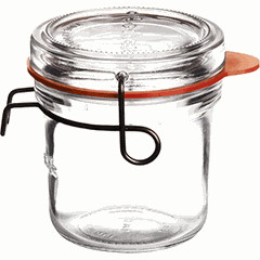 Банка для подачи круглая с крышкой стекло 200мл D=84,H=97мм прозр.