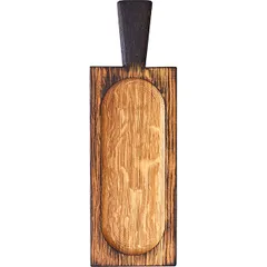 Rectangular serving board with handle  oak , H=25, L=300/400, B=130mm