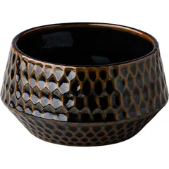 Salad bowl “Ro design bai kevala” ceramics 0.6l D=13,H=7cm brown,black