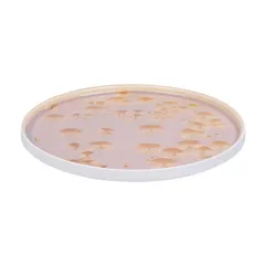 Тарелка «Фрост» с бортом фарфор D=260,H=19мм коричнев., Цвет: Коричневый, Диаметр (мм): 260, изображение 2