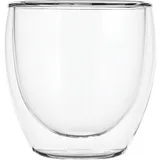 Бокал для горячих напитков «Проотель» двойные стенки термост.стекло 200мл D=8,H=9см прозр.