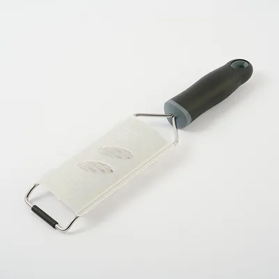 Терка с ручкой сталь нерж.,пластик ,L=315/138,B=65мм металлич.,черный, изображение 4