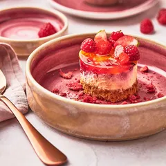 Тарелка «Аврора Везувиус Роуз Кварц» с бортом фарфор 1,2л D=205,H=55мм розов.,бежев., изображение 2