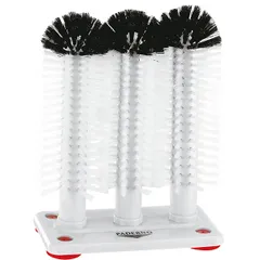 Brushes for washing glasses[3pcs] plastic ,H=25,L=19,B=10cm white