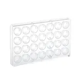 Форма для шоколада «Корзинка» [28 ячеек] поликарбонат ,H=26,L=275,B=175мм прозр.