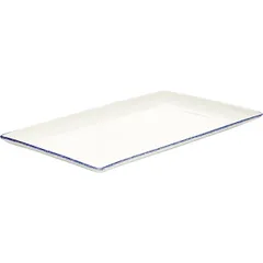 Блюдо «Блю Дэппл» прямоугольное фарфор ,L=33,B=19см белый,синий, изображение 2