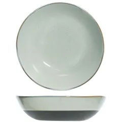 Deep plate “Mistura”  porcelain  D=170, H=45mm  green.