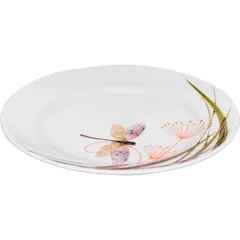 Тарелка «Стрекоза» мелкая фарфор D=17см белый, изображение 3