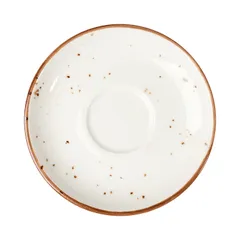 Блюдце «Париж» фарфор D=14см белый,коричнев., Диаметр (мм): 140