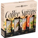 Set of syrups for coffee and tea Pinch&Drop[4pcs] glass, cardboard 250ml ,H=205,L=230,B=55mm