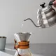 Чайник для приготовления кофе с термометром сталь нерж.,пластик 1л стальной, изображение 4