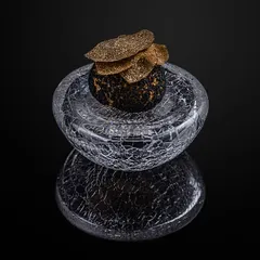 Тарелка «Студия Ро» для презентаций стекло D=85,H=40мм прозр., изображение 2