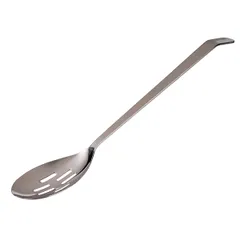 Ложка сервировочная «Банкет» перфорированная сталь нерж. ,L=350/110,B=65мм металлич.