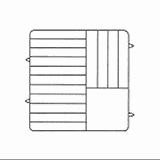 Кассета для посуды полипроп. ,H=30,L=50,B=50см бежев.