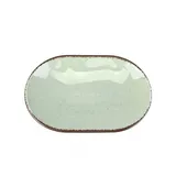 Блюдо овальное 24см, мятный, Pearl, Kutahya