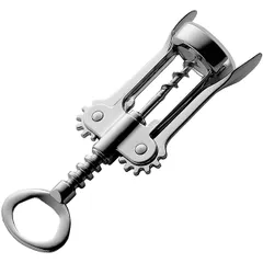 Corkscrew with levers  stainless steel  D=35, L=170, B=45mm  silver.