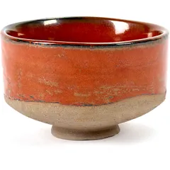 Salad bowl “Mercy” No. 1 ceramics D=9cm red