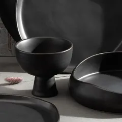 Креманка «Шейд» керамика 350мл D=11,5,H=10см черный, изображение 2