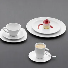 Блюдце «Опшенс» фарфор D=150/49,H=15мм белый, изображение 2