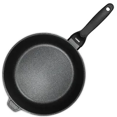 Сковорода глуб. «Блэк плюс» алюм.литой,тефлон D=28см черный, изображение 2