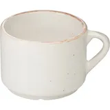 Чашка чайная «Пунто Бьянка» фарфор 350мл ,H=75,B=95мм белый,черный