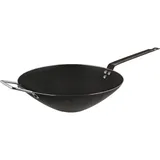 Frying pan cone. “Wok” steel D=32,H=9,L=62cm gray