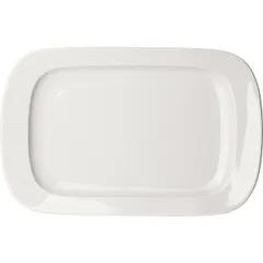 Блюдо «Прага» прямоугольное фарфор ,H=35,L=360,B=230мм белый