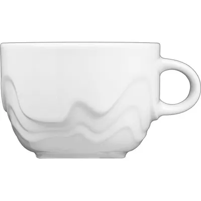 Чашка чайная «Мелодия» фарфор 230мл D=85,H=60,B=110мм белый, Объем по данным поставщика (мл): 230