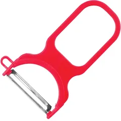 Нож для чистки овощей металл,пластик ,L=107,B=68мм красный,металлич.