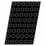 Форма кондитерская «Полусфера»[24шт] силикон,стеклопласт. D=8,H=4см