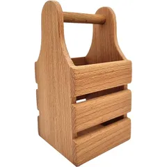 Подставка для мельниц для специй бук ,H=20,L=10,B=10см св. дерево, изображение 2