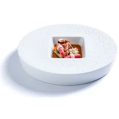 Тарелка «Минерал» фарфор ,L=23см белый, изображение 2