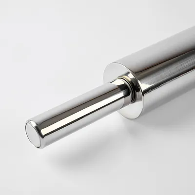 Скалка сталь нерж. D=63,L=469/250мм металлич., изображение 2