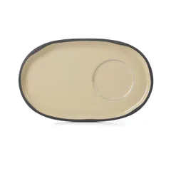 Dish “Karakter” oval  ceramics , H=15, L=180, B=111mm  beige.