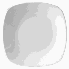 Plate “Quadro White” square  porcelain ,H=3,L=28,B=28cm white