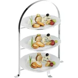 Stand for plates, 3 tiers  metal  D=18, H=43, L=33, B=24 cm  metal.