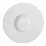 Тарелка глубокая «Граффити» фарфор 110мл D=200,H=97мм белый