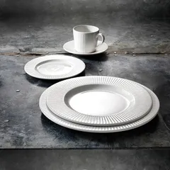 Тарелка «Виллоу» мелкая фарфор D=23см белый, изображение 4