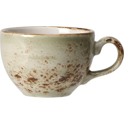 Чашка чайная «Крафт Грин» фарфор 455мл D=120,H=85мм зелен.,коричный, Объем по данным поставщика (мл): 455