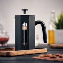 Френч-пресс «Моно» стекло борос.,пластик 0,6л D=11,H=20,B=14см черный, изображение 2