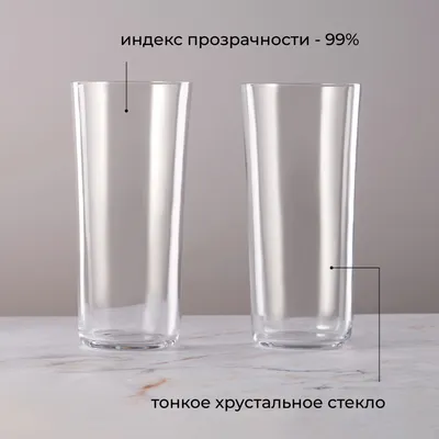 Хайбол (стакан) «Саваж» хр.стекло 330мл D=68,H=146мм прозр., изображение 3