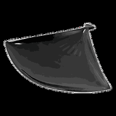 Блюдо «Кунстверк» веер фарфор ,H=18,L=230,B=180мм черный