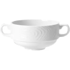 Broth cup “Optic”  porcelain  290 ml  D=10, H=5 cm  white