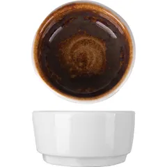 Sauce boat “Vesuvius Amber” porcelain 55ml D=65mm amber