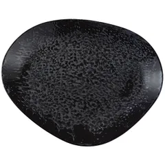 Plate “Nanocream Black”  porcelain  D=30, H=3cm  black