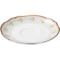 Блюдце «Опера» чайное фарфор белый,разноцветн., изображение 2